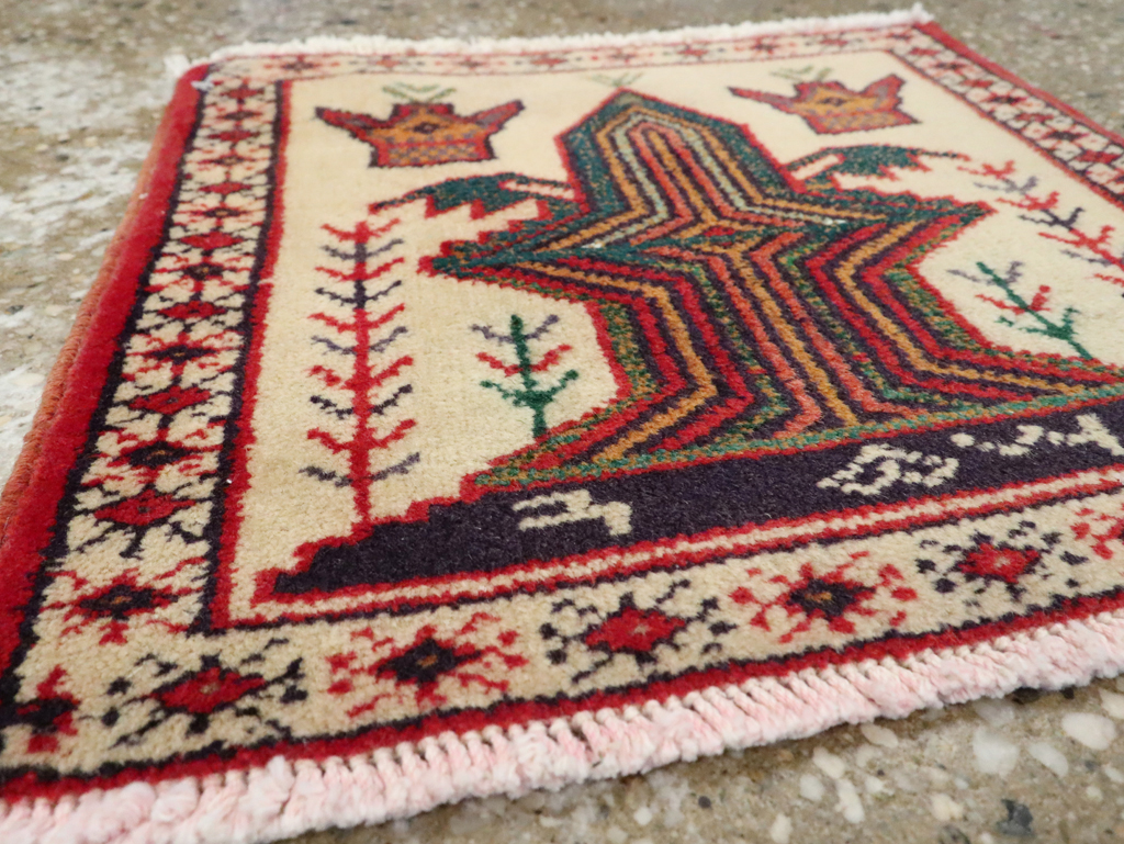 Vintage Persian Pictorial Baluch Rug (Pair: 2 of 2), No.24917 - Staging