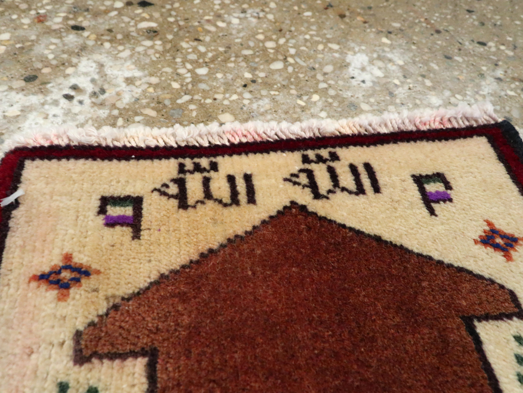 Vintage Persian Pictorial Baluch Rug (Pair: 1 of 2), No.24920 - Staging