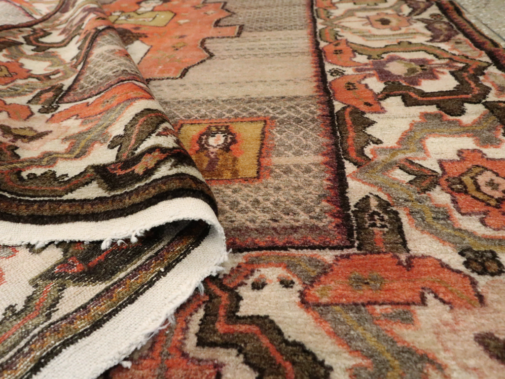 Vintage Persian Malayer Pictorial Rug, No.24943 - Staging