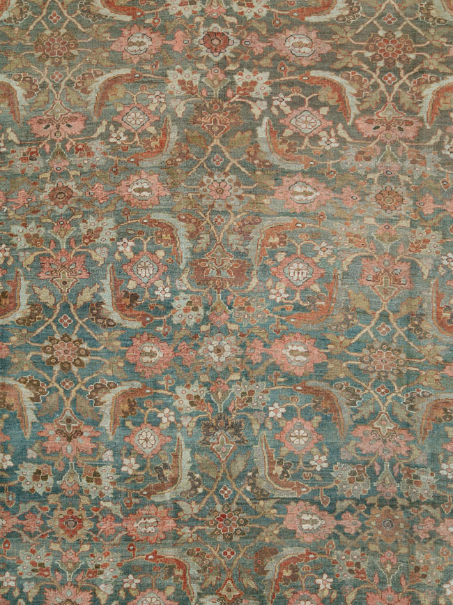 Antique Persian Bidjar Oversize Carpet, No.24945 - Staging