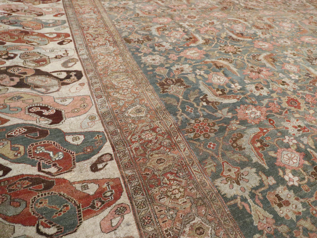 Antique Persian Bidjar Oversize Carpet, No.24945 - Staging