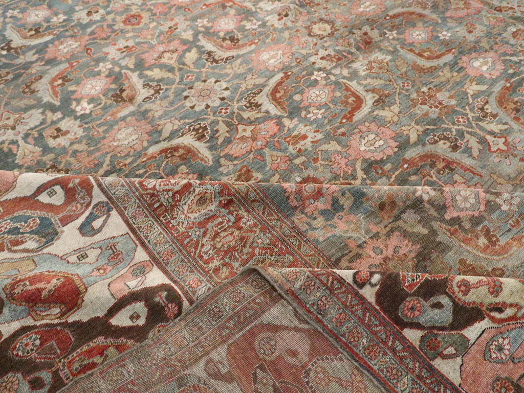 Antique Persian Bidjar Oversize Carpet, No.24945 - Staging