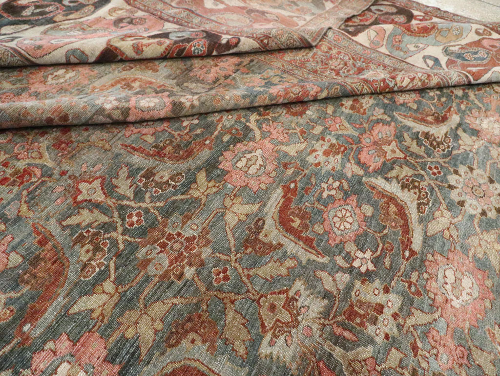 Antique Persian Bidjar Oversize Carpet, No.24945 - Staging
