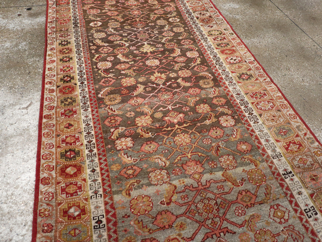 Antique Persian Bidjar Runner, No.24957 - Staging
