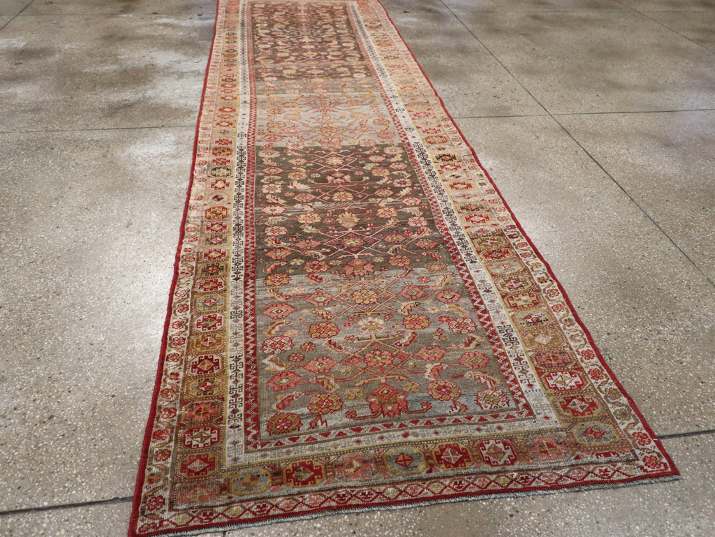 Antique Persian Bidjar Runner, No.24957 - Staging