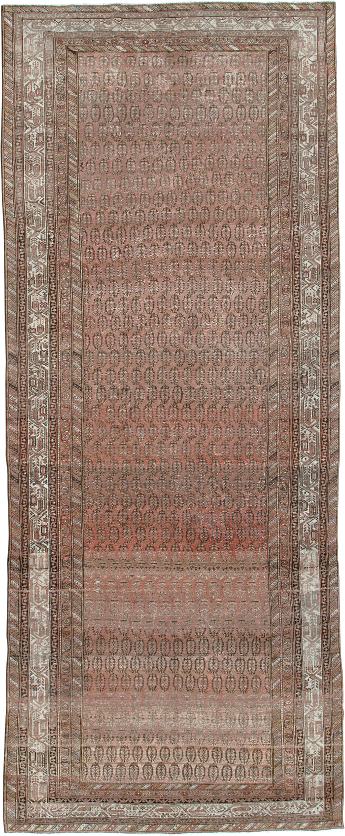 Antique Persian Malayer Gallery Carpet, No.24958 - Staging