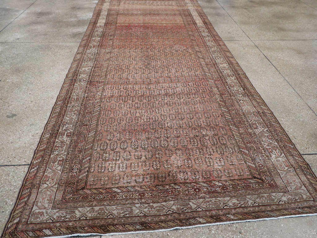 Antique Persian Malayer Gallery Carpet, No.24958 - Staging
