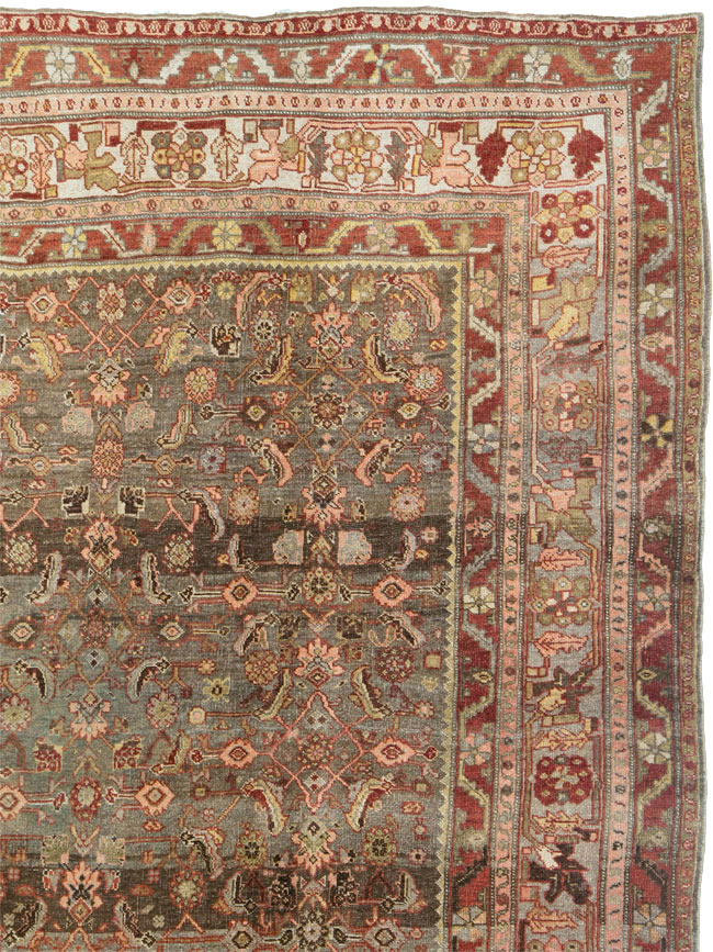 Antique Persian Bidjar Carpet, No.24959 - Staging
