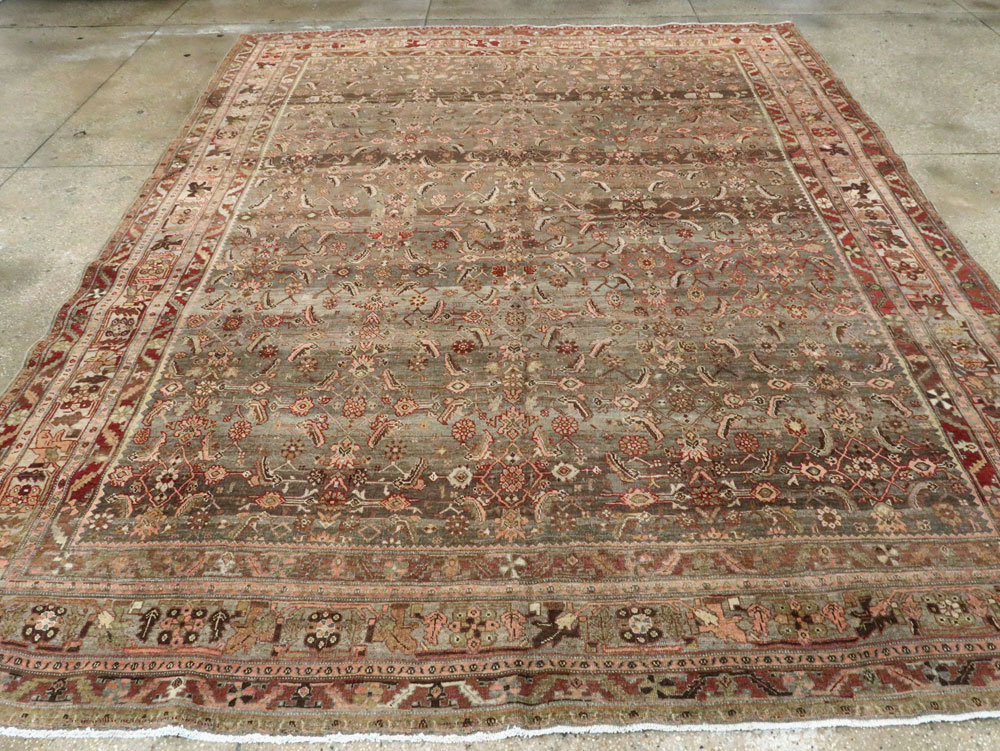 Antique Persian Bidjar Carpet, No.24959 - Staging