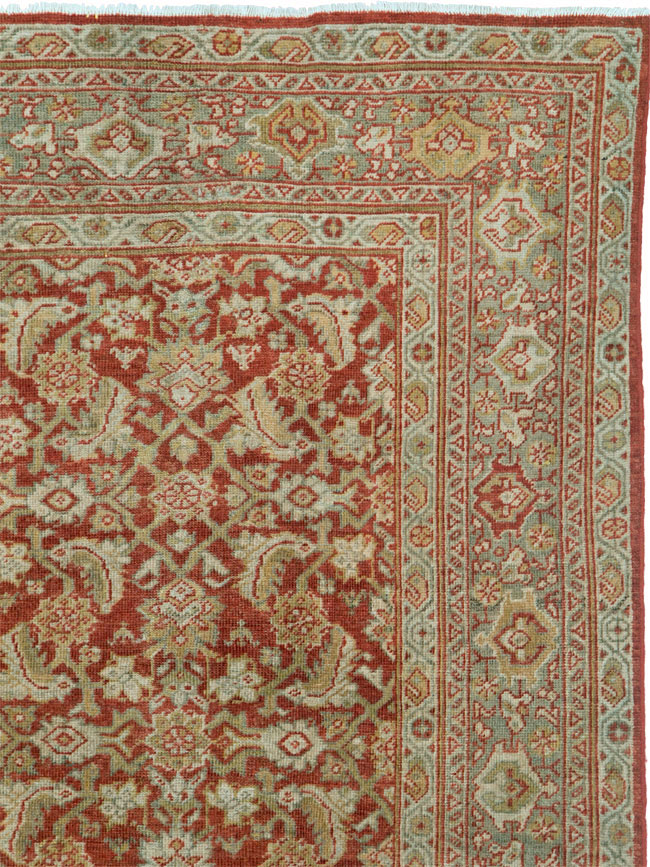 Antique Persian Mahal Carpet, No.24961 - Staging