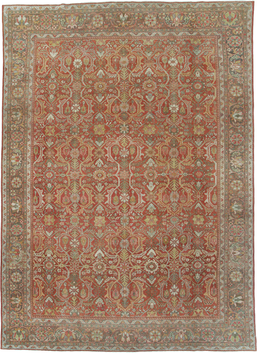 Antique Persian Mahal Carpet, No.24962 - Staging