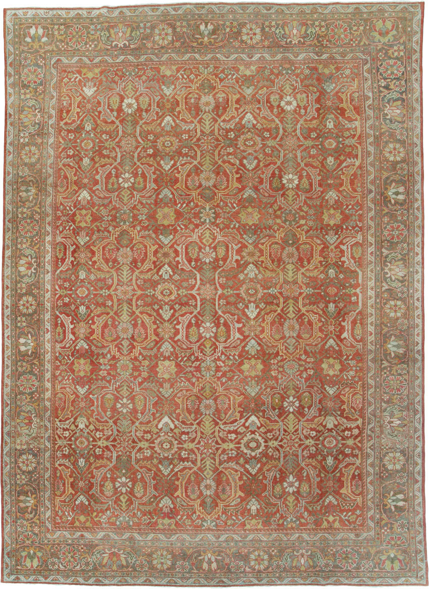 Antique Persian Mahal Carpet, No.24962 - Staging