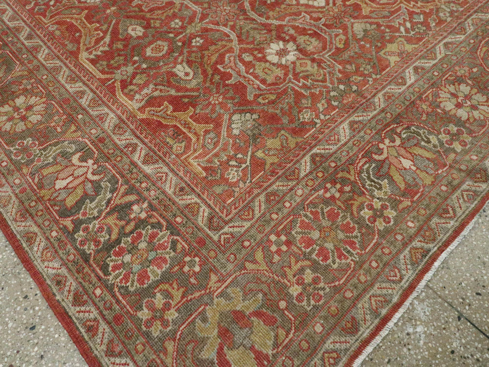 Antique Persian Mahal Carpet, No.24962 - Staging