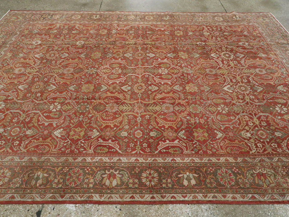 Antique Persian Mahal Carpet, No.24962 - Staging