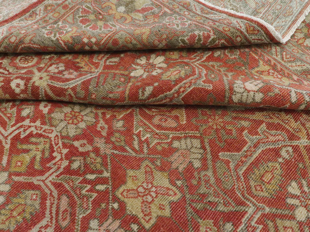 Antique Persian Mahal Carpet, No.24962 - Staging