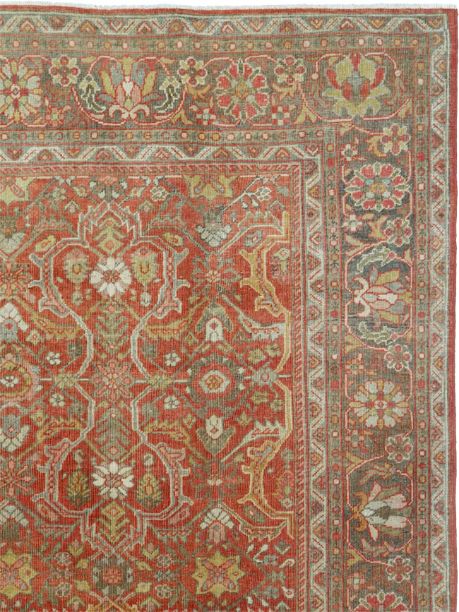 Antique Persian Mahal Carpet, No.24962 - Staging