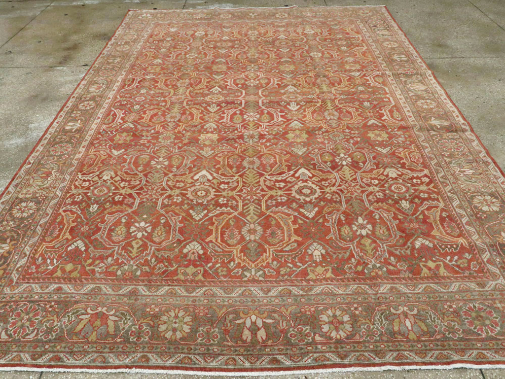 Antique Persian Mahal Carpet, No.24962 - Staging