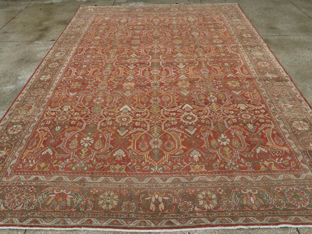Antique Persian Mahal Carpet, No.24962 - Staging