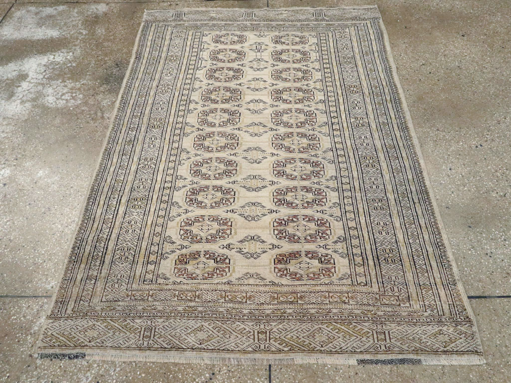 Vintage Central Asian Turkoman Rug, No.24963 - Staging