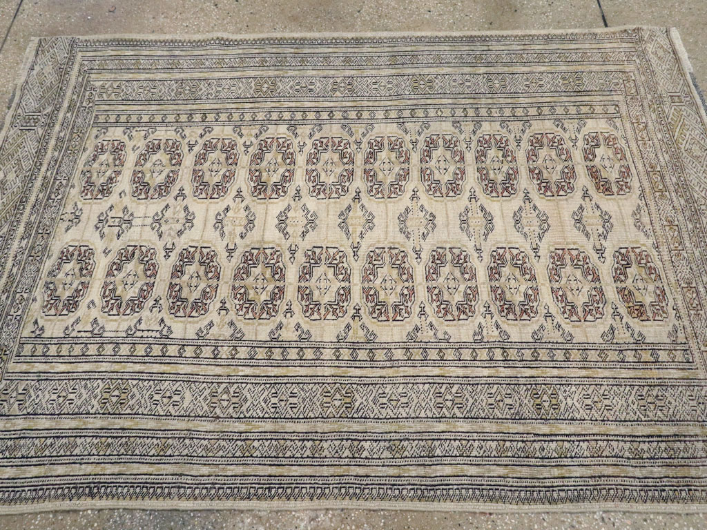 Vintage Central Asian Turkoman Rug, No.24963 - Staging