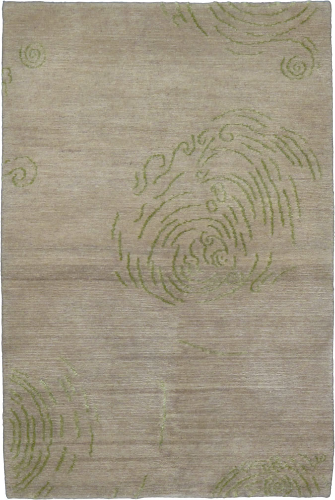 Contemporary Tibetan Throw Rug, No.24966 - Staging