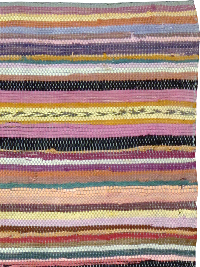 Vintage American Rag Rug, No.24971 - Staging