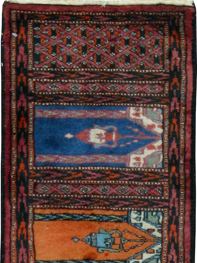 Vintage Turkoman Rug, No.24987 - Staging