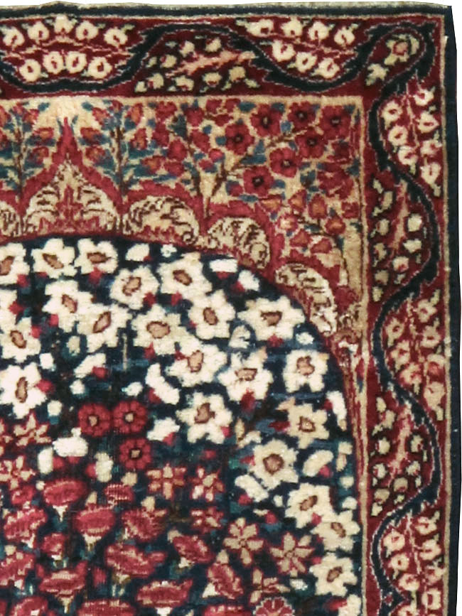 Antique Persian Lavar Kerman Rug, No.24995 - Staging