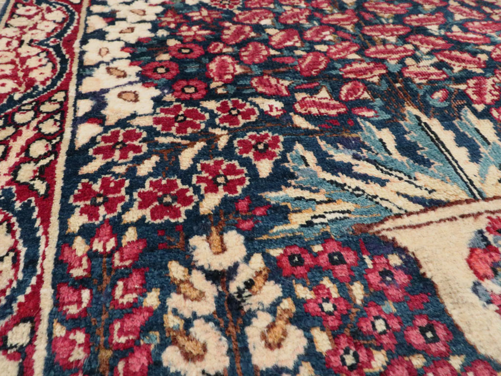 Antique Persian Lavar Kerman Rug, No.24995 - Staging