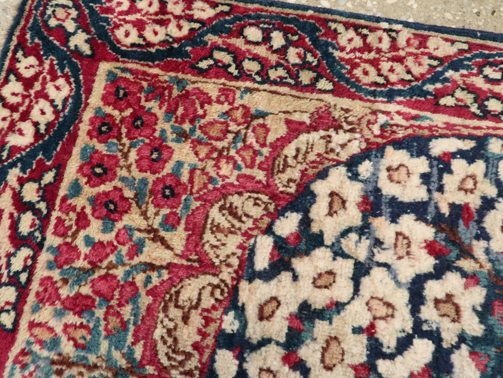 Antique Persian Lavar Kerman Rug, No.24995 - Staging