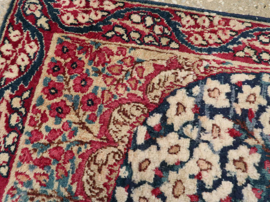 Antique Persian Lavar Kerman Rug, No.24995 - Staging