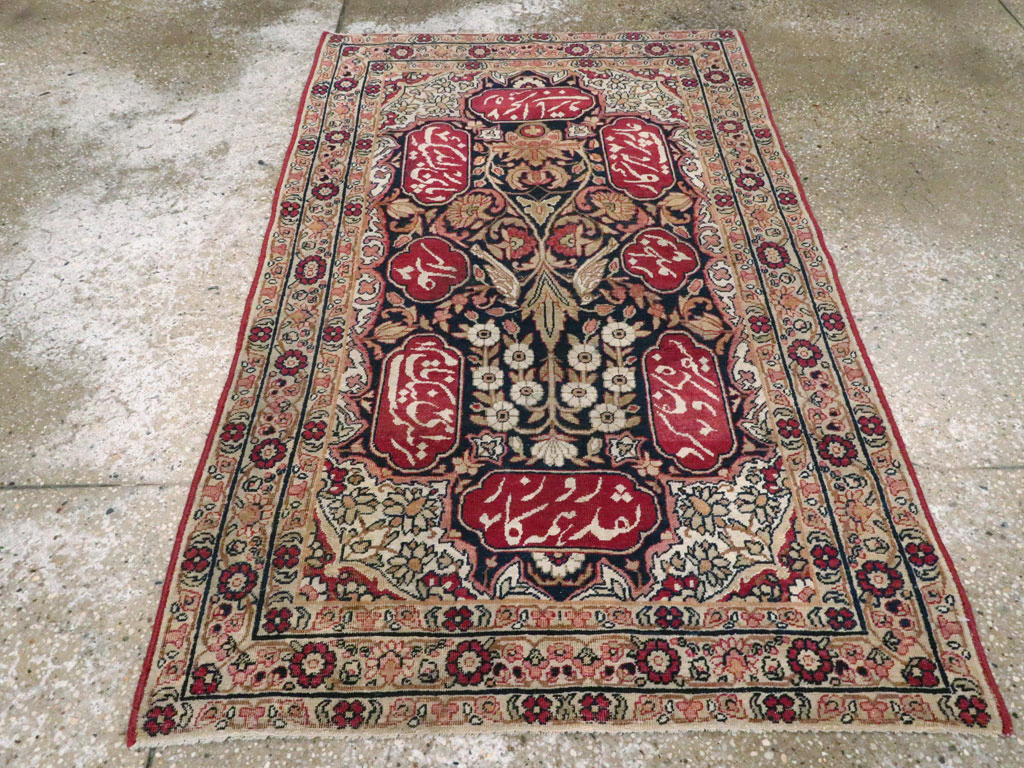 Antique Persian Lavar Kerman Rug, No.24996 - Staging