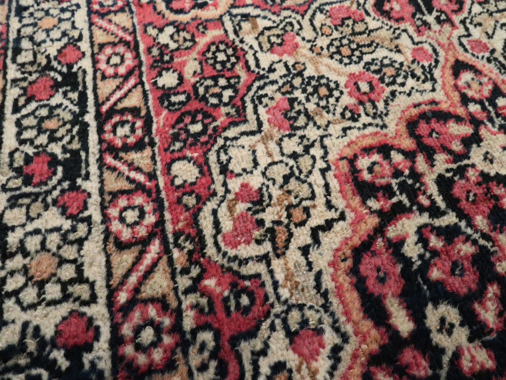 Antique Persian Lavar Kerman Rug, No.25003 - Staging