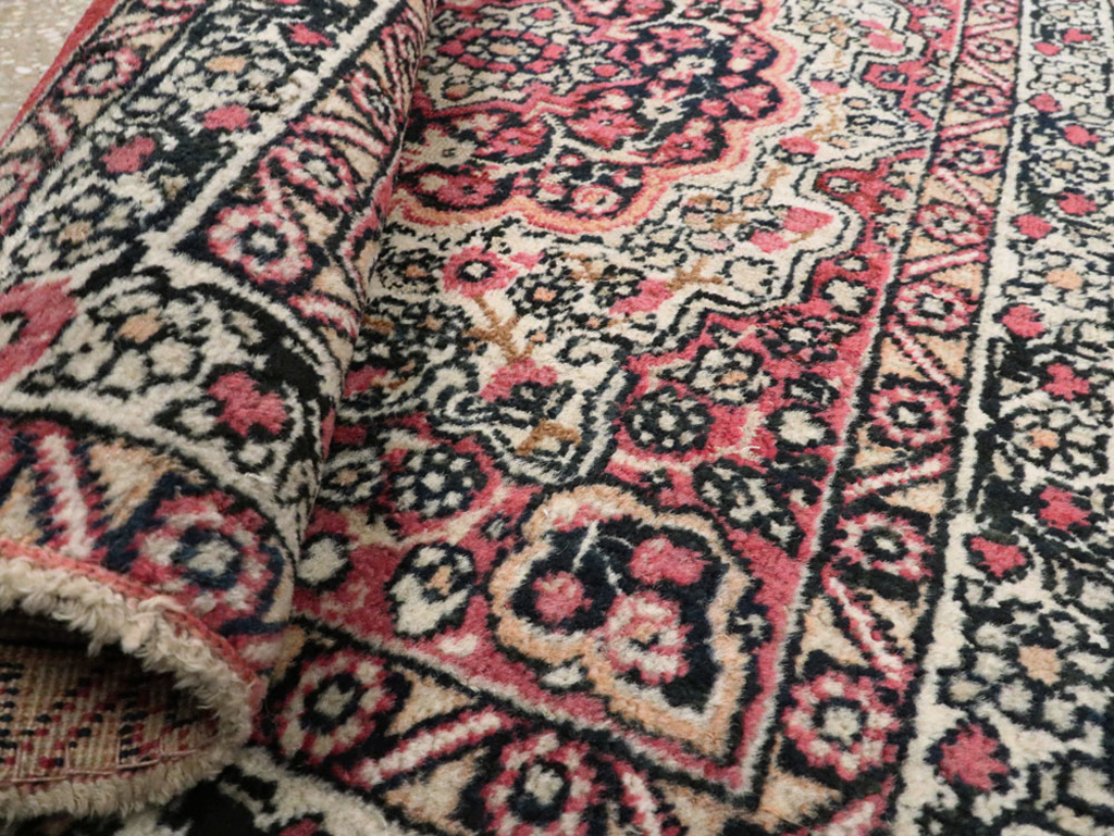 Antique Persian Lavar Kerman Rug, No.25003 - Staging