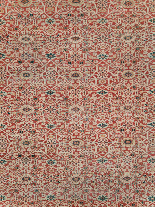 Antique Persian Mahal Large Carpet, No.25039 - Staging
