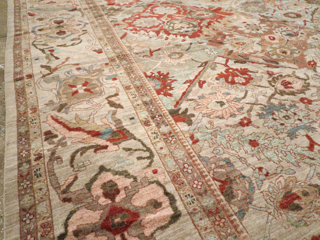 Modern Persian Sultanabad Oversize Carpet, No.25072 - Staging