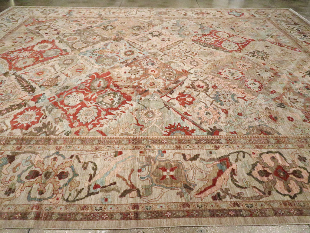 Modern Persian Sultanabad Oversize Carpet, No.25072 - Staging