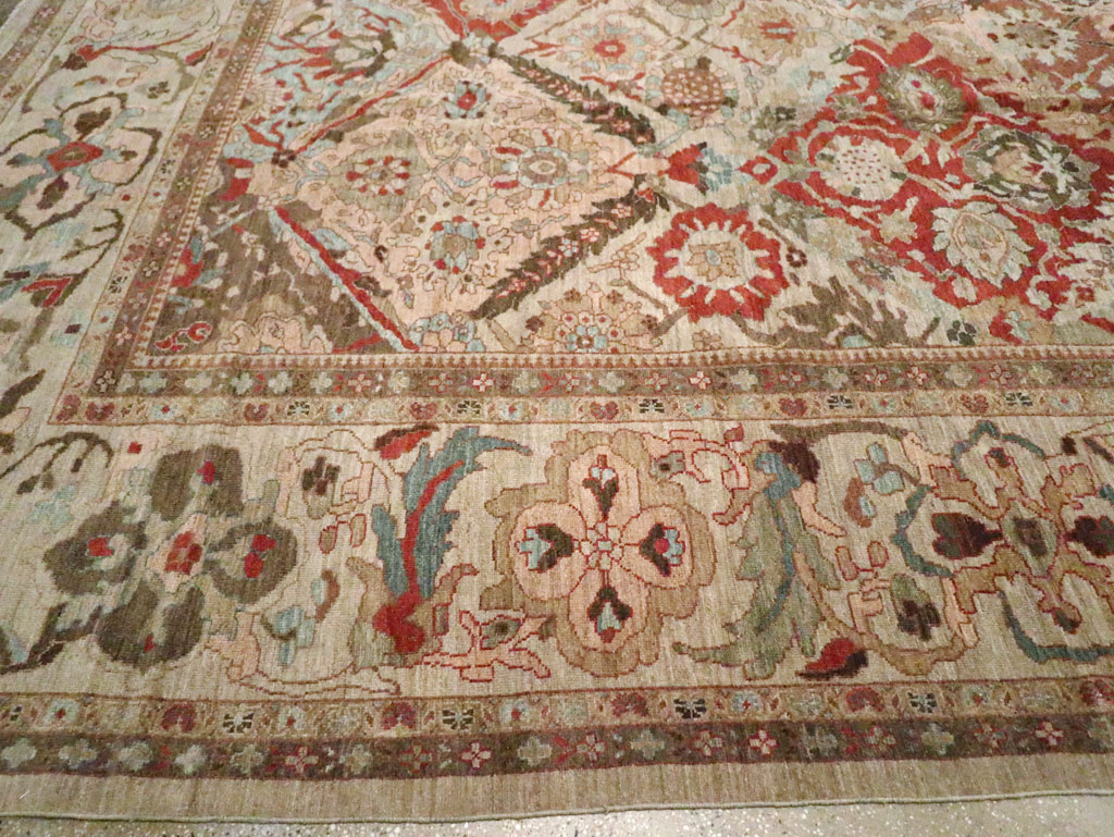 Modern Persian Sultanabad Oversize Carpet, No.25072 - Staging