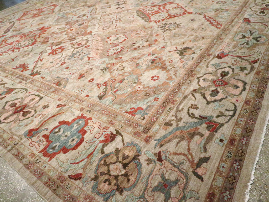 Modern Persian Sultanabad Oversize Carpet, No.25072 - Staging