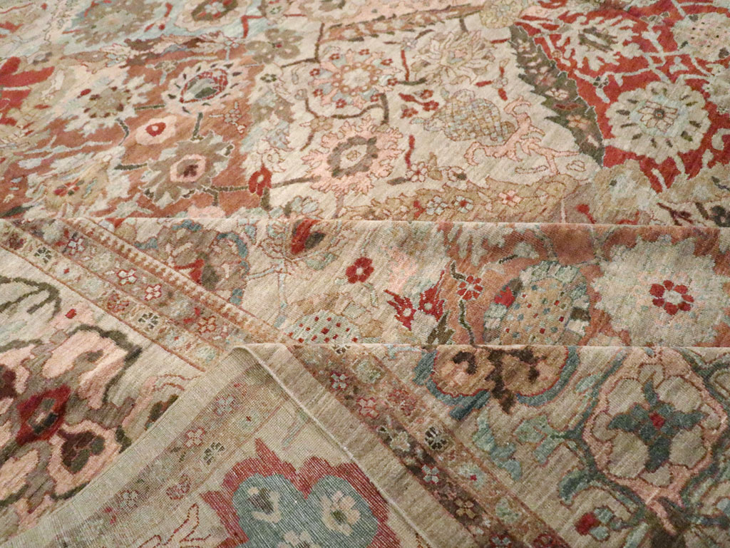 Modern Persian Sultanabad Oversize Carpet, No.25072 - Staging