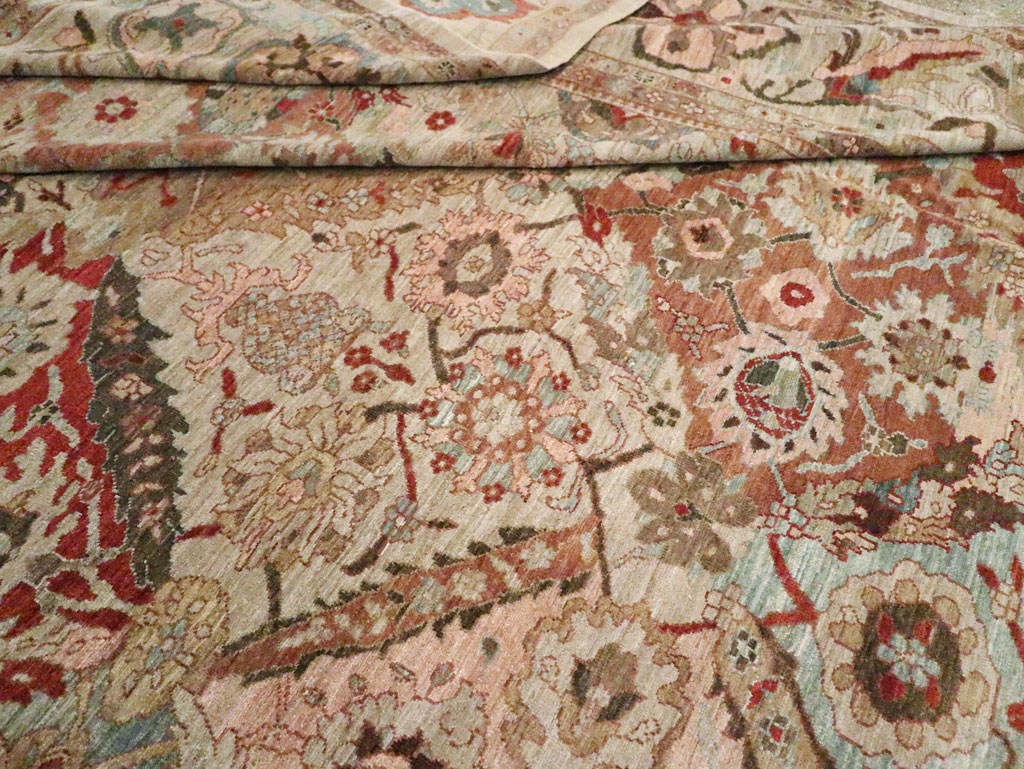 Modern Persian Sultanabad Oversize Carpet, No.25072 - Staging