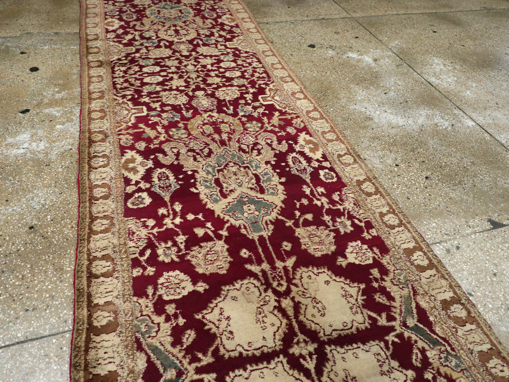 Antique Indian Agra Runner, No.25076 - Staging