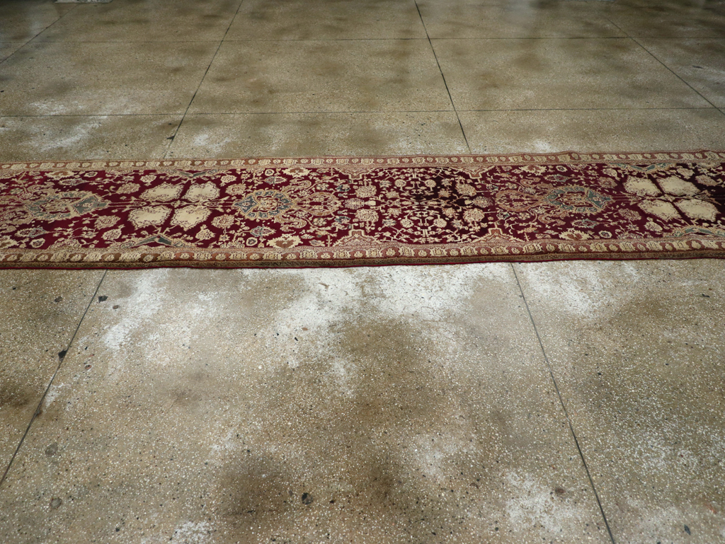 Antique Indian Agra Runner, No.25076 - Staging