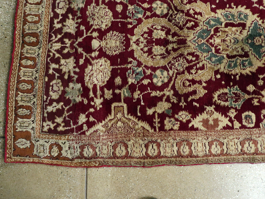 Antique Indian Agra Runner, No.25076 - Staging