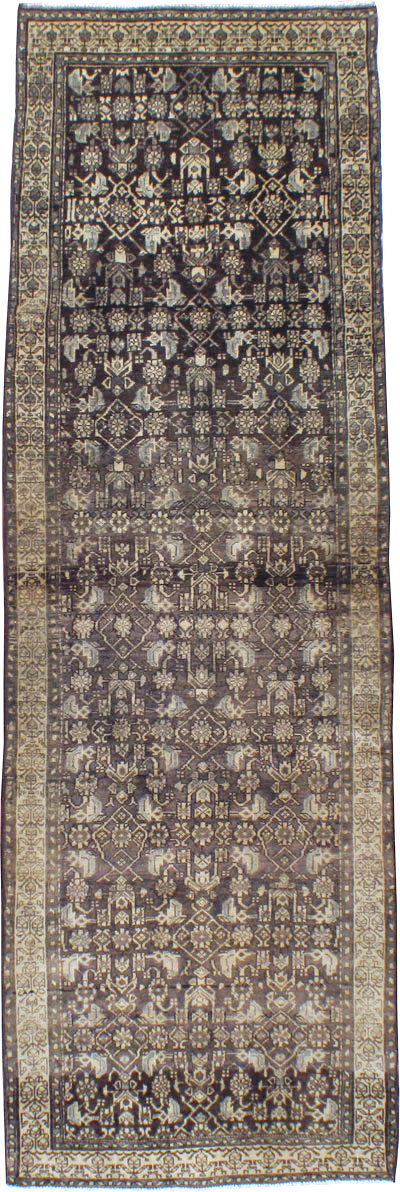 Vintage Persian Malayer Rug, No.25079 - Staging