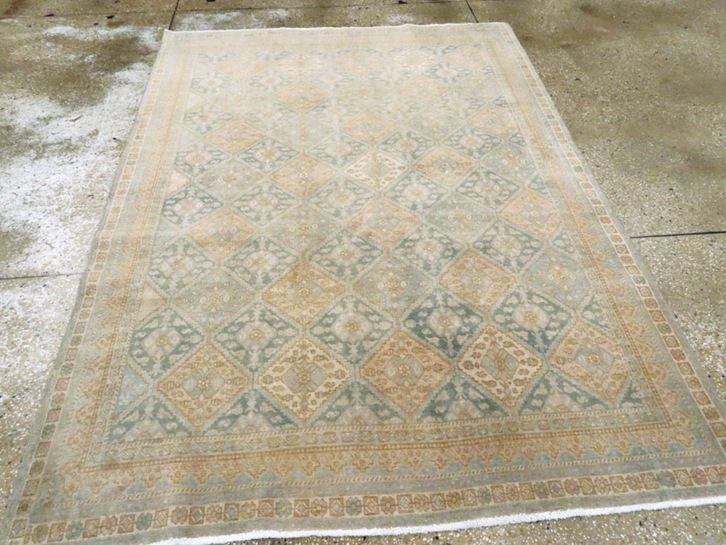 Vintage Persian Afshar Rug, No.25082 - Staging
