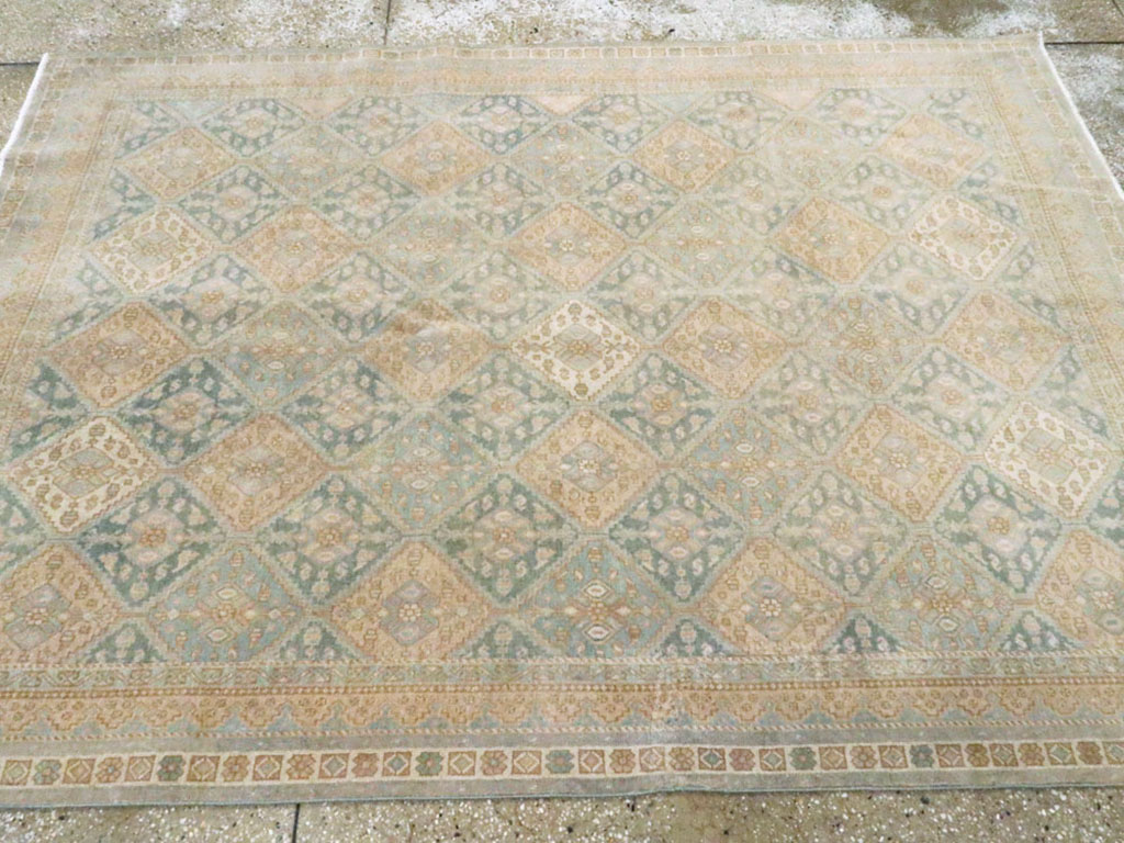 Vintage Persian Afshar Rug, No.25082 - Staging