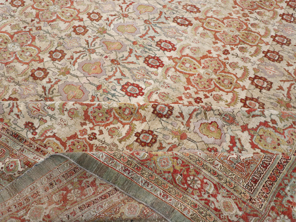 Antique Persian Bidjar Large Square Carpet, No.25092 - Staging