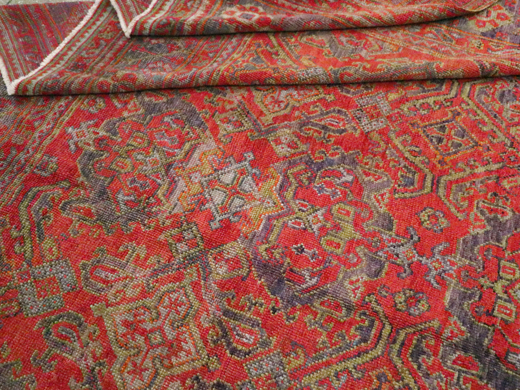 Antique Turkish Oushak Carpet, No.25099 - Staging