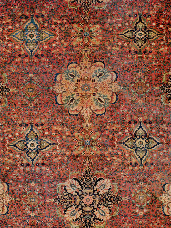 Antique Persian Sarouk Fereghan Oversize Carpet, No.25100 - Staging